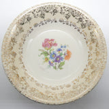 French Saxon China Co - Floral Sprays with 22 kt Gold - 6-setting Dinner Set and Serving Ware