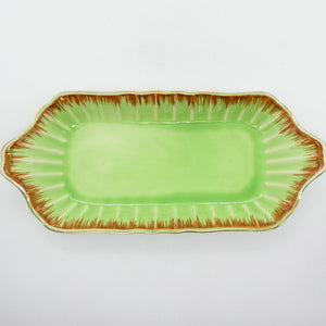Crown Ducal - Adaptation of Early English Green China - Sandwich Tray
