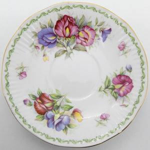 Queen's Rosina - Special Flowers: April, Sweet Pea - Saucer
