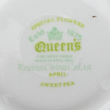 Queen's Rosina - Special Flowers: April, Sweet Pea - Saucer