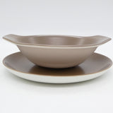 Poole - C54 Sepia and Mushroom - Soup Bowl and Saucer
