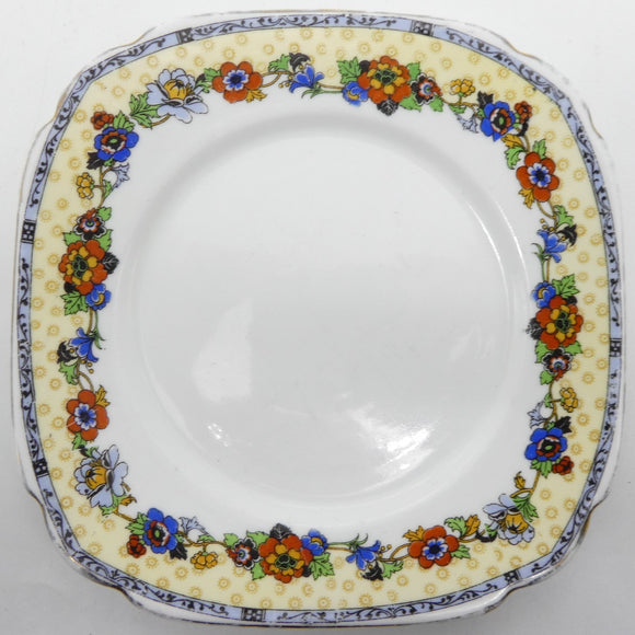 Crown China - Floral Wreath - Side Plate