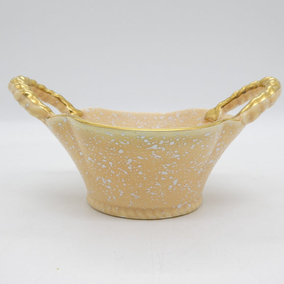Crown Devon - M467 Speckled Peach and Gold - A142 Double-handled Bowl