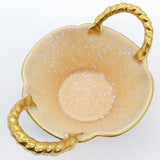 Crown Devon - M467 Speckled Peach and Gold - A142 Double-handled Bowl