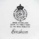 Royal Worcester - Evesham - Sugar Bowl, 5.8 cm high