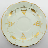 Royal Crown Pottery - Mint Green with Gold Grapes - Duo