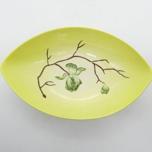 Carlton Ware - Magnolia, Yellow Base - Oval Bowl, Small