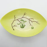 Carlton Ware - Magnolia, Yellow Base - Oval Bowl, Small