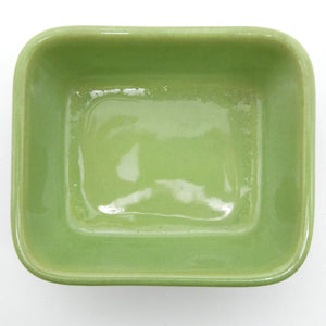Denby Stoneware - Green and Brown - 4.75" Rectangular Dish