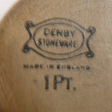 Denby Stoneware - Green and Brown - 1.0 pt Jug