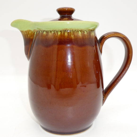 Denby Stoneware - Green and Brown - 2.5 pt Coffee Pot/Hot Water Jug