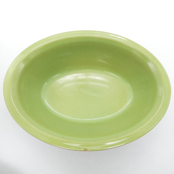 Denby Stoneware - Green and Brown - 2.75 pt Rimmed Oval Dish