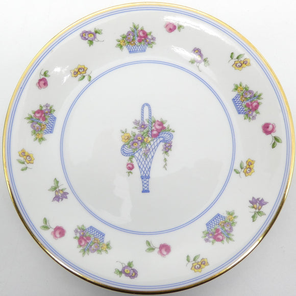Limoges, L Bernardaud & Co - 14988 Flowers in Baskets - Plate
