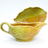 Royal Winton - Two-tone Leaf - Sauce Jug with Saucer