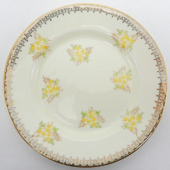 Salisbury - 1629 Yellow with Yellow Flowers - Side Plate