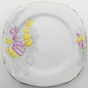 Gladstone China - Pink and Yellow Flowers - Side Plate