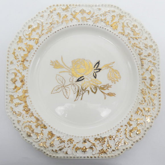 Lord Nelson - Gold Rose, 3343 - Square Plate