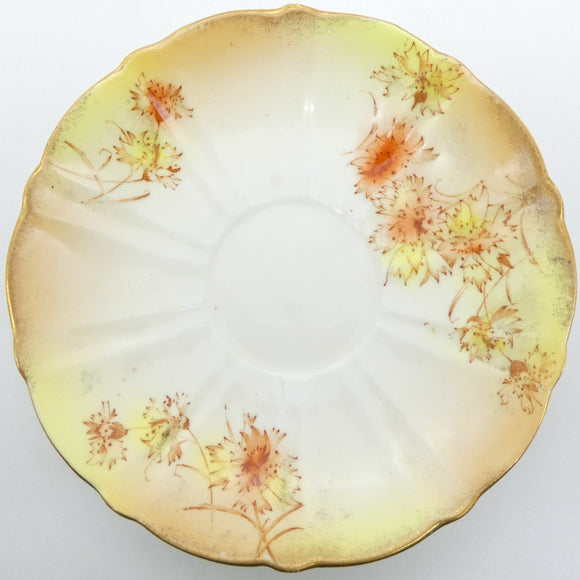 Blairs China - Blushware with Flowers - Saucer - ANTIQUE