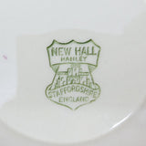 New Hall - Maroon Border with Floral Sprays - Saucer for Soup Bowl