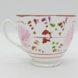 Allertons - Hand-painted Flowers with Metallic Pink - Cup