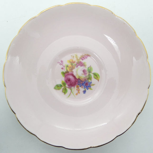 Foley - Pink with Floral Spray - Saucer