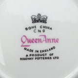 Queen Anne - Pink and Red Roses - Saucer