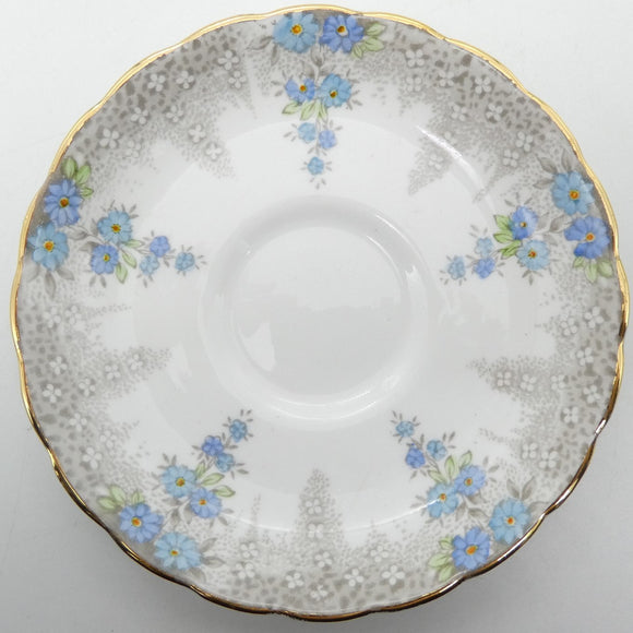 Tuscan - 6487 Blue Flowers - Saucer