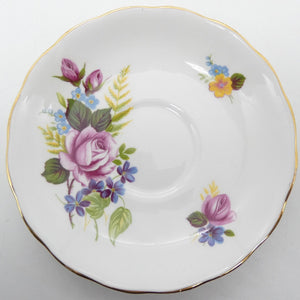 Queen Anne - Pink Roses - Saucer