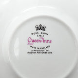 Queen Anne - 8350 Pink Rose in Blue Shield - Saucer