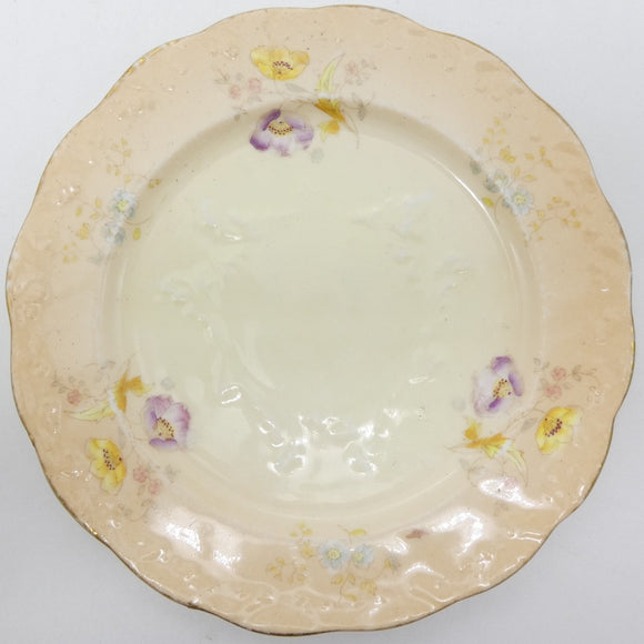 Redfern & Drake - 1785 Blushware with Colourful Flowers - Side Plate