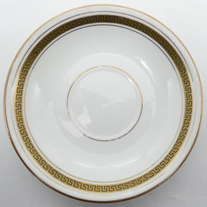 Phoenix - Gold Band with Greek Key - Saucer