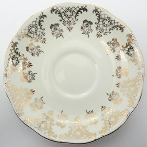 Royal Albert - Gold Filigree on Cream - Saucer