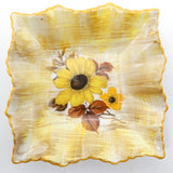 James Kent - Yellow and Orange Flowers - Square Dish