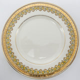 John Maddock & Sons - Yellow Flowers in Blue with Gilded Border - Trio