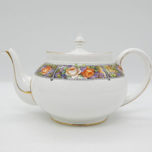 Aynsley - Roses on Floral Border - Teapot