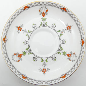 Tuscan - 9359 Hand-painted Red Flowers - Saucer