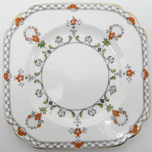 Tuscan - 9359 Hand-painted Red Flowers - Side Plate