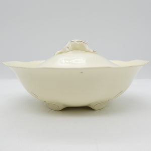 Alfred Meakin - Cream with Thin Gold Band - Lidded Serving Bowl