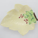 Carlton Ware - Redcurrants on Yellow - Leaf-Shaped Dish