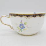 Wedgwood - X4912 Blue and Gold Rim with Floral Sprays - Trio - ANTIQUE