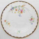 Wedgwood - X4912 Blue and Gold Rim with Floral Sprays - Trio - ANTIQUE