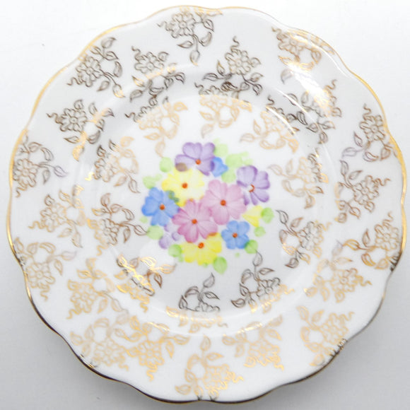 English Maker - Hand-painted Flowers - Trinket Dish