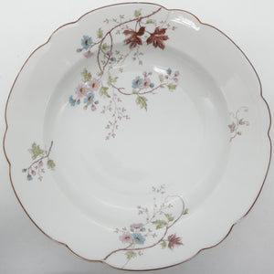 R Ufer Nachf - Hand-painted Flowers - Rimmed Soup Bowl