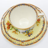 Crown Ducal - Hand-painted Flowers, Regent Shape - 19-piece Part Tea Set
