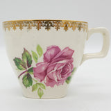 Midwinter - Pink Rose with Gilded Rim - Cup