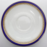 Aynsley - 3244 Blue and Gold Rim - Saucer