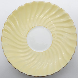 Aynsley - Yellow Swirl - Saucer