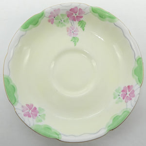 Grafton - 6306 Pink and Green Flowers - Saucer