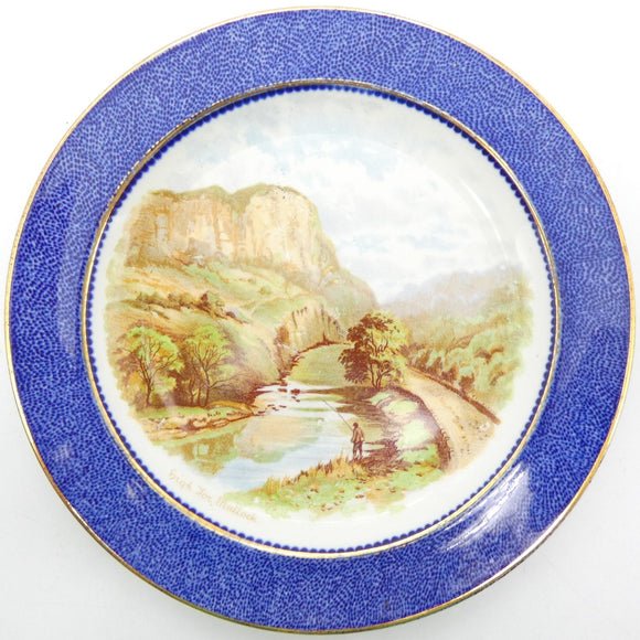 Wood & Sons - Man Fishing in River - Display Plate