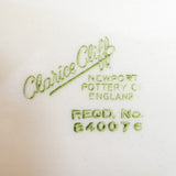 Clarice Cliff - Green and Gold Stripes - Platter, Medium
